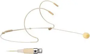 Microphone Headset Discreet Headworn Earset Over Ear Mic for AKG Wireless System Bodypack Transmitter Ideal for Lectures Live Performance Theater Podcasts Beige