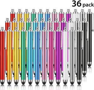 Pen Set of 36 for Universal Capacitive Touch Screens Devices Pens for Touch Screens Devices Compatible with iPhone iPad Tablet Multicolor