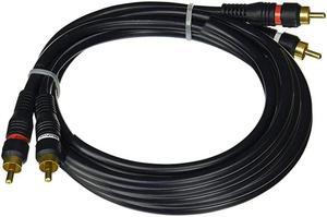 12 feet 2RCA Male to 2RCA Male Home Theater Audio Cable 12 Feet Black