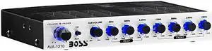AVA1210 7 Band PreAmp Car Equalizer with GoldPlated Front Rear and Subwoofer Outputs