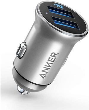 Car Charger  Mini 24W 48A Metal Dual USB Car Charger PowerDrive 2 Alloy Flush Fit Car Adapter with Blue LED for iPhone 11XRXsMaxX87Plus iPad ProAir 2Mini Galaxy LG HTC and More