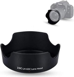 Lens Hood Shade for Canon EFS f3556 is STM EFS f456 is STM Lens Replaces Canon EW63C Hood for T8i T7i T6i T5i SL3 SL2 SL1 90D 80D 77D 70D Reversible Design Black