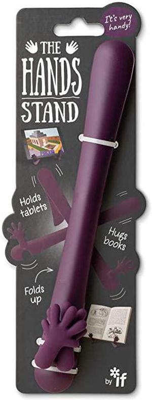 The Hands Stand Hands Free Reading Tablet Book Holder Aubergine