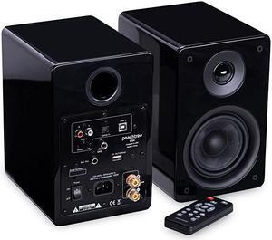 M24 Powered Speakers Pair Piano Black