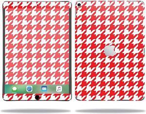 Skin Compatible with Apple iPad Pro – Red Houndstooth | Protective, Durable, and Unique Vinyl Decal wrap Cover | Easy to Apply, Remove, and Change Styles | Made in The USA