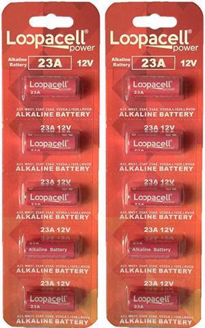A23 23A 12Volt Alkaline Battery Pack of 10