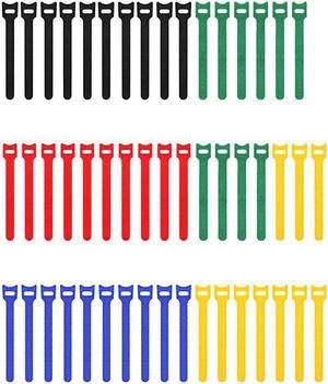 50pcs Reusable Fastening Adjustable Cable Ties Wire Management 6 Inch Multicolour