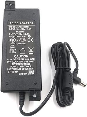 PS24v60w | 24 Volt 2 Amp 60 Watt Power Supply for Injectors UL and FCC Approved