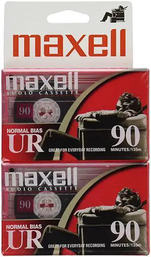 108527 Optimally Designed Flat Packs with Low Noise Surface 90 Min Recording Time Per Cassette (2 pack)