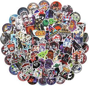 Star War Stickers Water Bottle Stickers Laptop Computer Bedroom Wardrobe Car Skateboard Motorcycle Bicycle Mobile Phone Luggage Guitar DIY Decal Star war 100