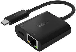 USBC to Ethernet Adapter + Charge 60W Passthrough Power for Connected Devices 1000 Mbps Ethernet Speeds MacBook Pro Ethernet Adapter