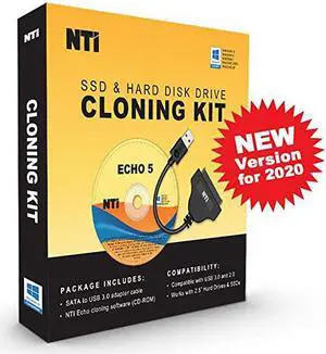Cloning Kit for SSD and Hard Disk Drives | Best Hard Drive Upgrade Kit | Software Available via Download and CD-ROM | Advanced High-Speed SATA-to-USB 3.0/2.0 Adapter Cable Included