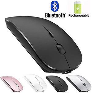 Mouse Rechargeable Wireless Mouse for MacBook ProWireless Mouse for Laptop PC Computer Black