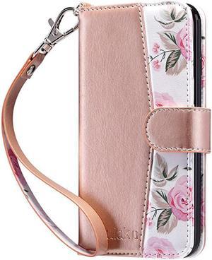 iPhone 8 Wallet iPhone SE Wallet 2020 iPhone 7 Flip Wallet Case PU Leather Wallet Kickstand Card Holder Shockproof Protective Cover for iPhone 78Phone SE 2nd Generation 47 inch Rose Gold