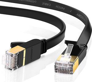 Cat 7 Ethernet Cable Shielded Gigabit Flat Cat7 RJ45 LAN Cable High Speed Internet Network Patch Cord 10Gbps Compatible for PS5 Gaming PS4 Xbox One PS3 PC Laptop Modem Router Computer 3FT