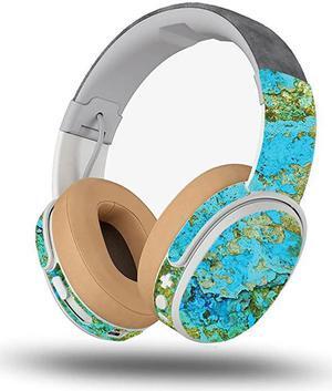 Skin Compatible with Skullcandy Crusher Wireless - Teal Marble | Protective, Durable, and Unique Vinyl Decal wrap Cover | Easy to Apply, Remove, and Change Styles | Made in The USA
