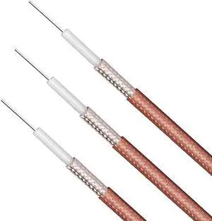 RG142 M1760 RF Coaxial Cable 50ft SilverPlated Copper Double Shielded Coax