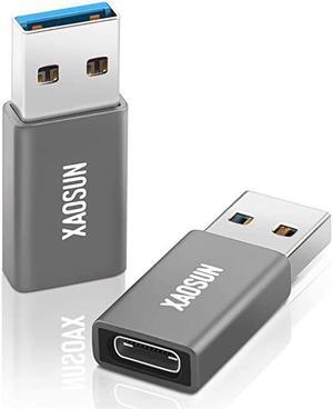 USB C Female to USB Male Adapter  31 Gen 2 USB A to C Adapter Support OneSided 10Gbps Data Sync Fast Charging Compatible with Laptops PC Chargers Power Banks 2 Pack