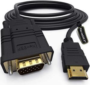 HDMI to VGA Adapter Cable  6ft18m GoldPlated 1080P HDMI Male to VGA Male Active Video Converter Cord Support Notebook PC DVD Player Laptop TV Projector Monitor Etc