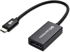 USB C to DisplayPort Adapter with 8K HDR DisplayPort 1.4 - USB Type C and Thunderbolt 3 Port Compatible with Oculus Rift S, MacBook Pro, Dell XPS, Surface Pro and More