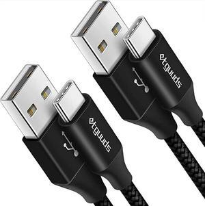 2-Pack, 3ft] USB C Cable 3A Fast Charging,  USB A to Type C Charger Cord Compatible with Samsung Galaxy A10e A20 A50 A51 A71, S20 S10 S9 S8 Plus S10E, Note 20 10 9 8, Moto G8 G7, Nylon Braided