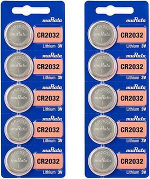 CR2032 Battery 3V Lithium Coin Cell Replaces Sony CR2032 10 Batteries