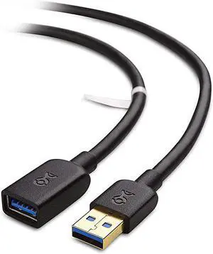 USB to USB Extension USB 30 Extension in Black 6 Feet for Oculus Rift HTC Vive Playstation VR Headset and More