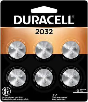 2032 Lithium Coin Battery 3V | Bitter Coating Discourages Swallowing | Child-Secure Packaging | Long-Lasting Power | Key Fobs, Remotes & More | 6 Count