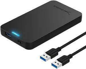 25Inch SATA to USB 30 ToolFree External Hard Drive Enclosure Optimized for SSD Support UASP SATA III Black ECUASP