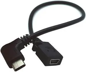 USB Type C to Mini USB Cable  90 Degree USBC Male to Mini USB Female Adapter Converter for MacBook Pro Laptop Android DevicesOnly for Charging TypeC to Mini