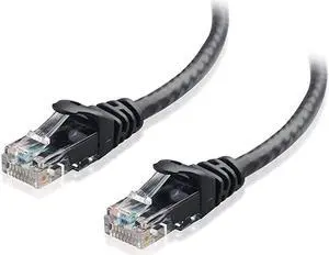 Snagless Cat6 Ethernet Cat6 Cat 6 in Black 25 ft