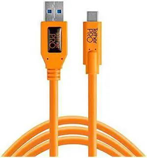 USB 30 to USBC HighVisibility Orange
