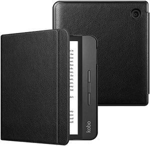 SlimShell Case for 2019 Kobo Libra H2O Ultra Thin and Lightweight PU Leather Protective Cover with Auto SleepWake for Kobo Libra H2O 7 eReader Black