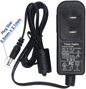 to DC 5V 2A Power Supply Plug 5.5mm x 2.1mm UL Listed FCC