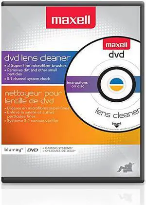 190059 DVD Only Lens Cleaner with Equipment Set Up and Enhancement Features