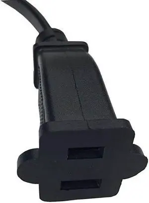 16.4ft/5m) US Power Extension Cable Cord US AC 2-Prong Male/Female Power Cable,USA Outlet Saver Power Extension Cord Cable 2-Prong 2 Outlets for NEMA 5-15P to NEMA 5-15R