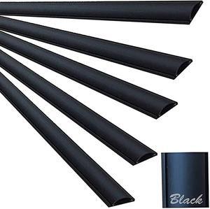 Chordsaver Small Floor Cord Cover Wire Cable Protector Black 36 3 Feet 5 Pack