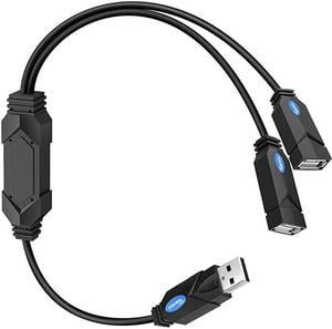 USB 2.0 Female to Male Splitter Cable, Electop USB A Male to Dual