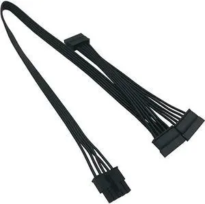 5 Pin to 3X 15 Pin SATA Hard Drive HDD Power Adapter Cable Only for Cooler Master Modular Power Supply 20-in(50cm)