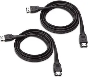 2Pack 6 Gbps Shielded eSATA 6 Feet