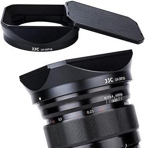 Square Metal Lens Hood Shade wHood Cap Protector Replace Fuji LHXF16 for Fujifilm Fujinon XF 16mm F14 R WR Lens on Camera XH1 XPro3 XPro2 XPro1 XT4 XT3 XT2 XT1 XT30 XT20 XT10