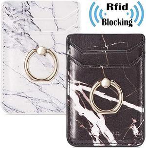 Holder for Back of Phone with Ring RFID Adhesive Stick on Stand Wallet of Smartphone