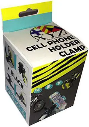 Cell Phone MountHolder for MotorcycleBike HandlebarsBoat iPhone Samsung Smart Phone Black