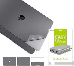 Premium 6 in 1 Silver Full Size 3M Decals Skins Covers for MacBook Pro 161 Inch with Touch Bar Apple Model Number A2141 Including High Clear Screen Protector