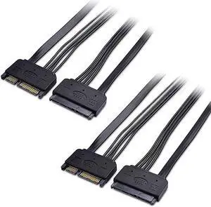 2Pack 22Pin Power and Data SATA Extension 20 Inches