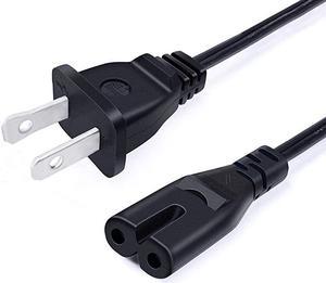 8ft 2 Prong IEC C7 Power Cord for HP Officejet 250 200 3830 5255 5258 4630 4650 4655 5740 6700 6962 6970 4500 6960 8100 8035 9025 7720 6230 8625 8702 9010 Replacement AC Power Cord Cable