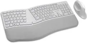 Pro Fit Ergonomic Wireless Keyboard and Mouse Grey K75407US