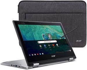 Chromebook Spin 11 Convertible Laptop Intel Celeron N3350 116 HD Touch Display 4GB DDR4 32GB eMMC 80211ac WiFi Wacom EMR Pen Sleeve CP3111HNC2DV