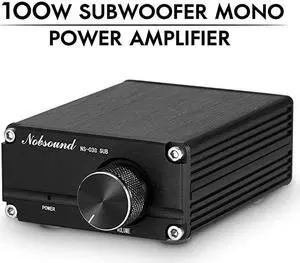 NS03G Subwoofer Amplifier 100W Mini Sub Power Amp Black