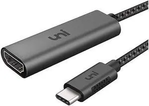 USB C to HDMI Adapter for Home Office 4K60Hz  High Speed Sturdy Aluminum HDMI to USB C Adapter Cable Thunderbolt 3 Compatible for MacBook Pro 2020 iPad Pro Surface XPS 1315 Galaxy S20